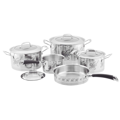 WD094001 9Pcs Straight Bottom cookware set