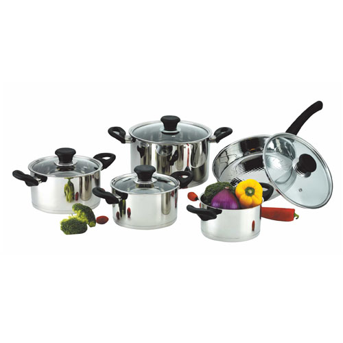 WD098701 9Pcs Straight Bottom cookware set