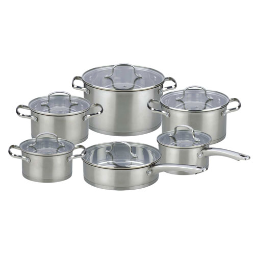 WD125401 12Pcs Straight Bottom cookware set