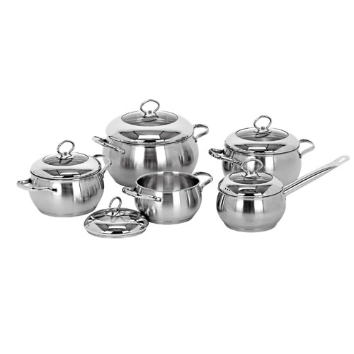 WE105403 10Pcs Apple shape cookware set