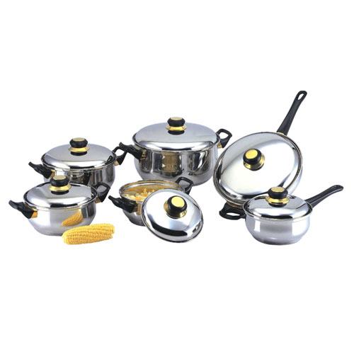 WJ128203 12Pcs Rolled Edge Cookware Set